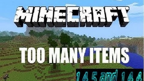 TooManyItems [1.4.5/1.4.4] INSTALLATION [Windows]