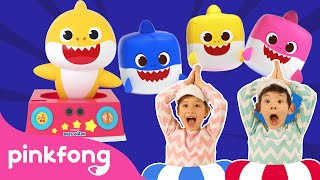 play with baby shark toys stacking cups bubble blaster dancing dj baby shark songs pinkfong