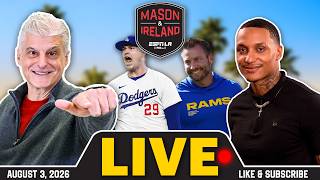 TARIK SKUBAL Trade Reax, Sean McVay & Blake Corum LIVE at Rams Camp- Mason & Ireland with Su'a 8/03