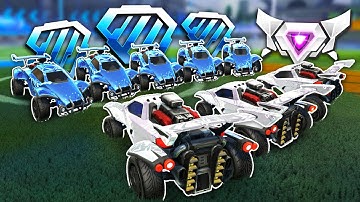 3 SSLs Vs 5 of Each Rank Until They Lose in Rocket League