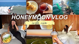HONEYMOON VLOG: spend 10 days with us in costa rica! romantic forest bungalow + beach getaway