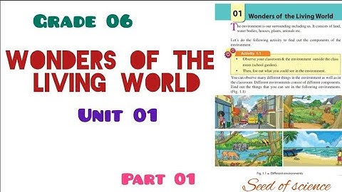 Wonders of the living world - Unit 01/Part 01/Grade 6 /SOS - 2021