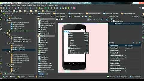 Android Studio Tutorial   58   Add Up Button into Action Bar