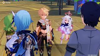 EULA funny Tsundere moments in secret summer paradise events.