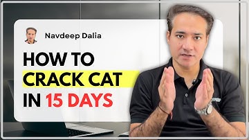 Crack CAT in 15 Days: The ONLY Strategy That Actually Works! I Ft. Navdeep Dalia I DialEducation