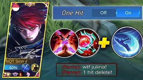 NEW JULIAN 1 HIT  BUILD 🔥 TUTORIAL BUILD & COMBO SET EMBLEM | MLBB