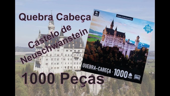 Quebra Cabeça Castelo de Neuschwanstein - 1000 Peças - Grow - Quebra Cabeça  - Magazine Luiza