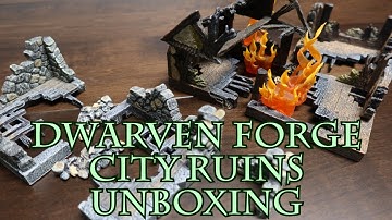 Dwarven Forge City Ruins Unboxing