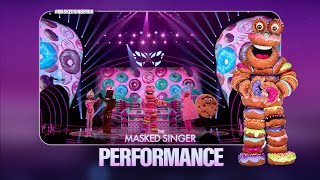 Doughnuts Performs Spice Up Your Life by Spice Girls Season 3 Ep 3 The Masked Singer UK