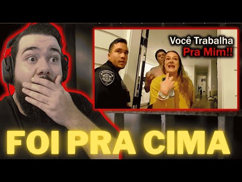 REACT Karen VALENTONA Acha que a Polícia TRABALHA pra Ela!