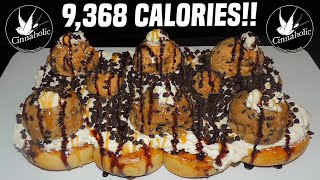 Cinnaholic's "Monster Stack" Vegan Cinnamon Roll Challenge