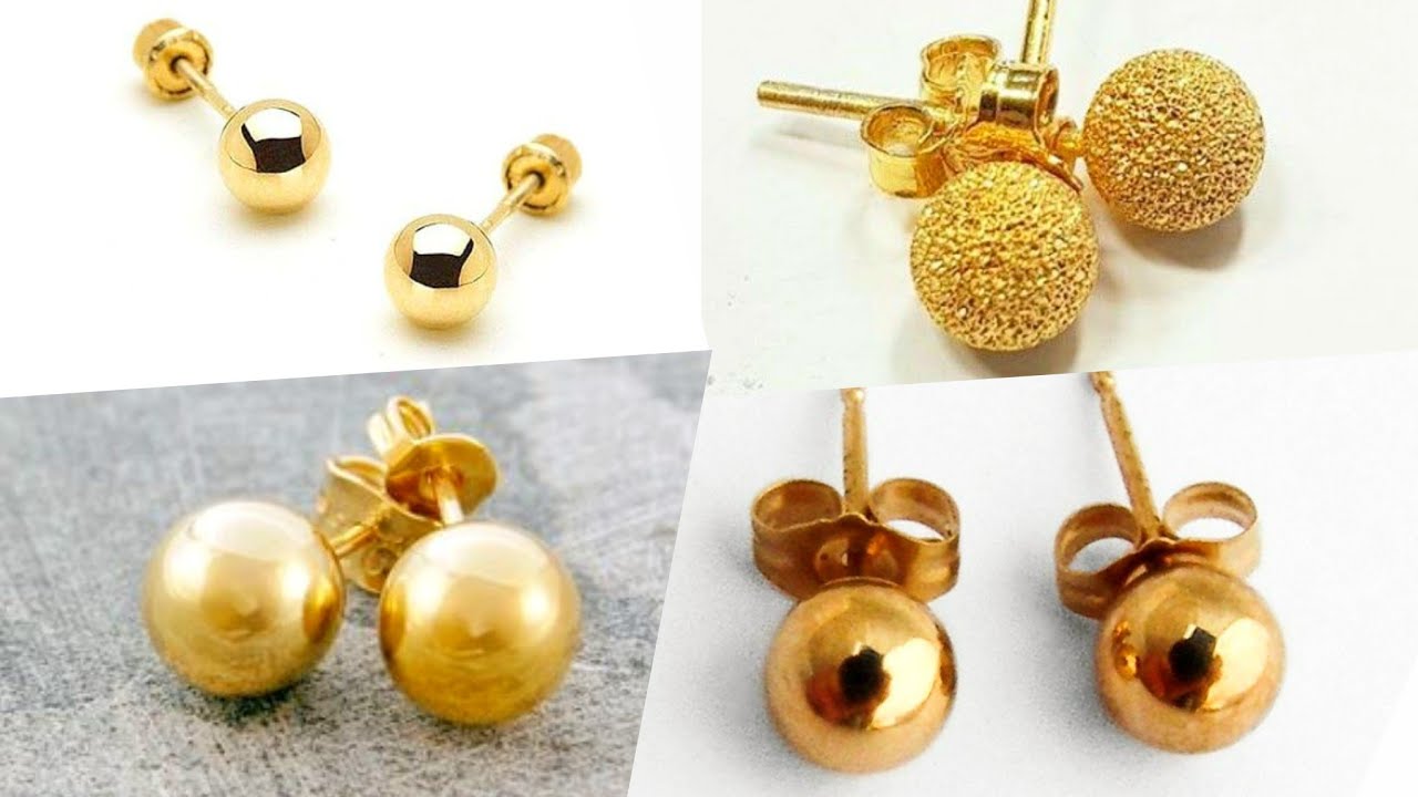 Buy Unique Party Wear Ad Stone Studs One Gram Gold Earrings Design Online