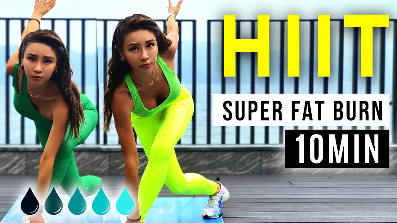 10 MIN HIIT OUTDOOR WORKOUT 🔥- Full Body Fat Burning - YouTube