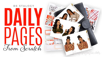 How To Make Daily Pages From Scratch B6 Stalogy Plan With Me