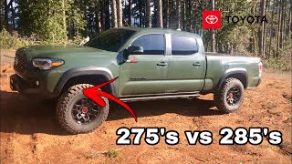 Toyota Tacoma Rims and Tires | 275s vs 285s