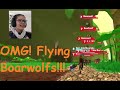 Attacked by a horde of flying Borewolfs in World Zero!