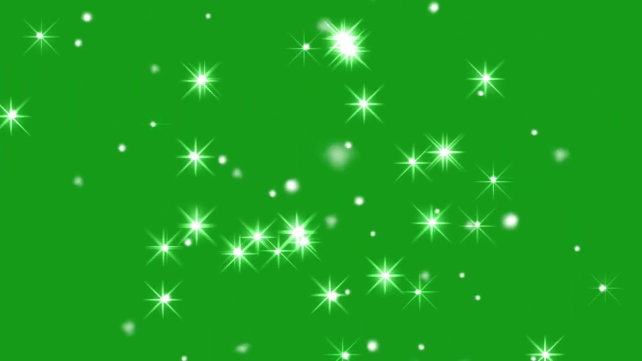 ✨ Twinkling Stars Green Screen Effect | Beautiful Blinking Star Animation ✨ | Green Screen Library