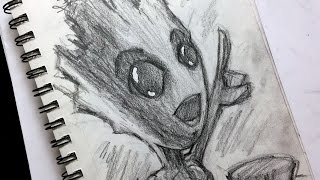 How To Draw Baby Groot