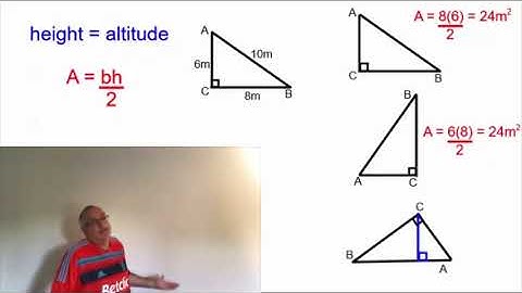 Altitude aka height - which side is my base?