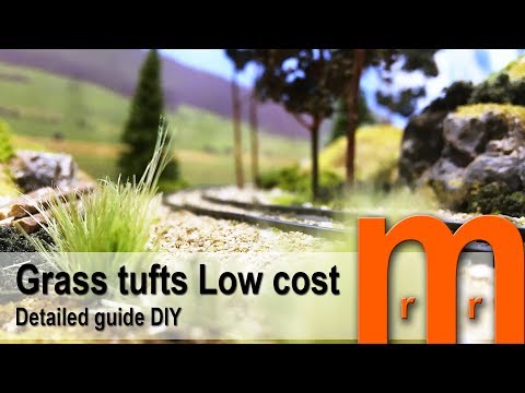 Model tufts of grass Low cost - Detailed guide DIY