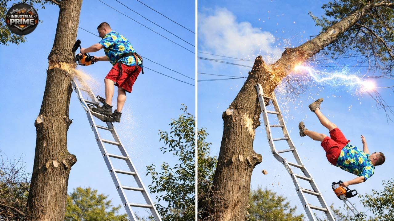 Idiots With Chainsaws: Tree Cutting Fails | Extreme Dangerous Logging Truck Fails #14