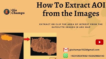 How To Extract or clip AOI(study area)  from the Images in Arc MAP (R Lec=2)