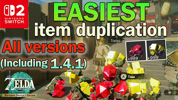EASIEST item DUPLICATION glitch in Switch 2 Edition of Tears of the Kingdom