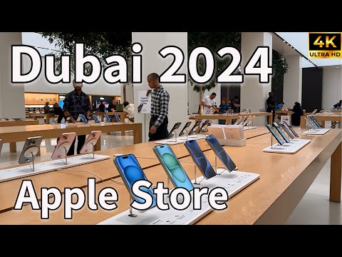 Dubai Apple Store 🇦🇪 New Products Review, Mall of The Emirates [ 4K ] Walking Tour