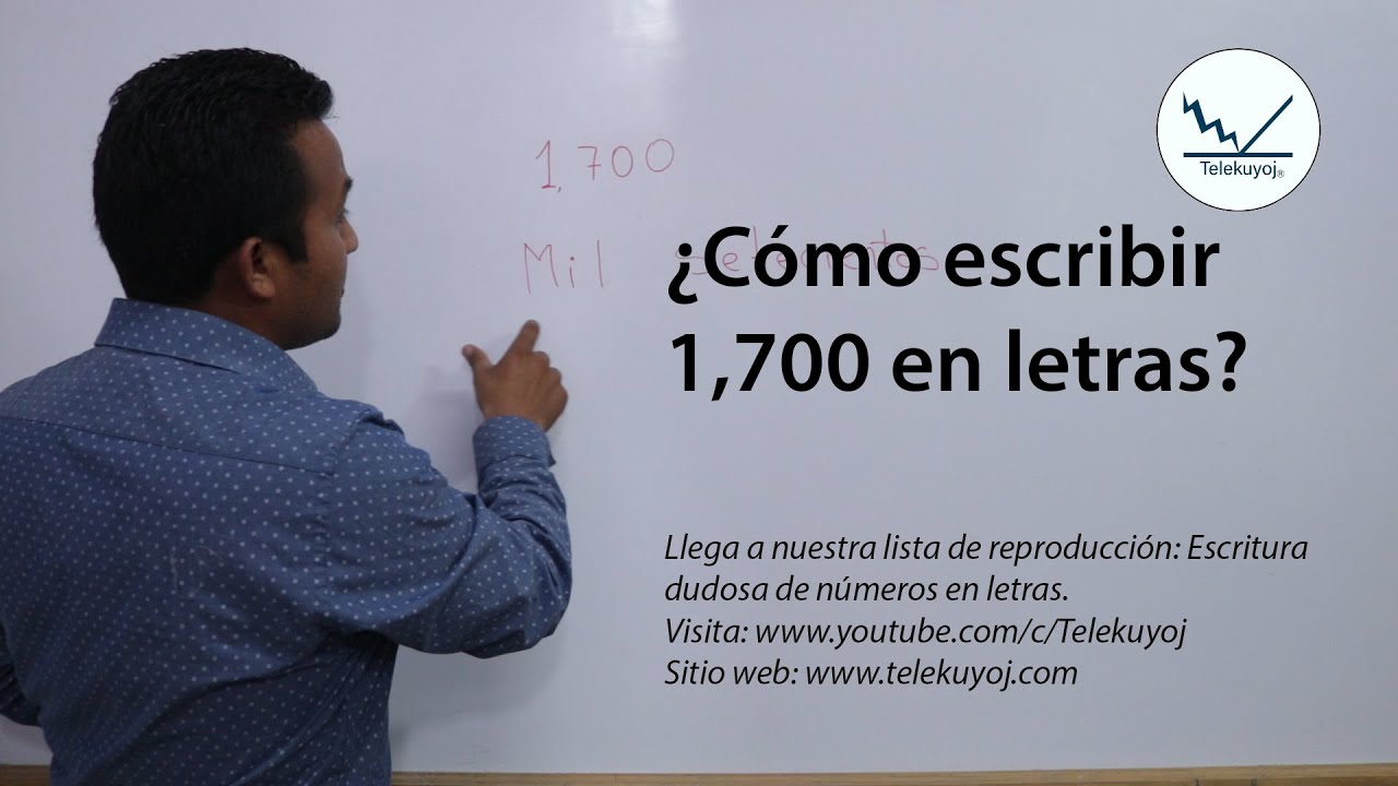 Cómo se escribe 1700 - YouTube