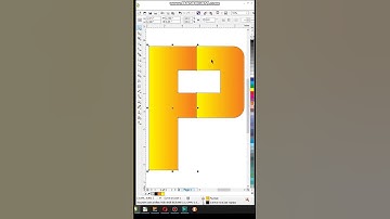 Awesome and Unique Paper Fold or P Logo #design in #coreldraw #shorts