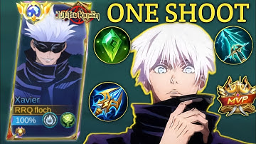 Xavier  Solo RANK WTF DAMAGE (One Shot Tricks!) | Xavier Best Build And Emblem 2025 | Mlbb