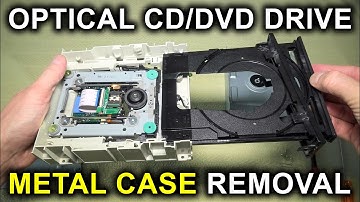 Optical CD/DVD Drive. How To Remove Plastic Bezel And Metal Case?