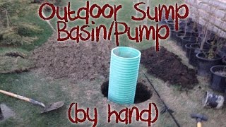 outdoor sump pump installation