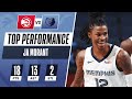 Ja Morant GOES OFF For Double-Double!