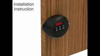 How to install combination cam lock RL-9047