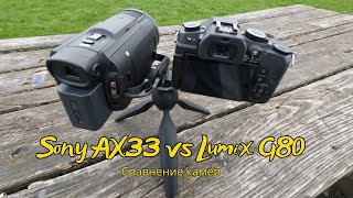 Sony AX33 и Panasonic Lumix G80: Какую камеру выбрать?