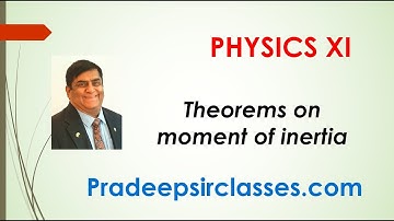 Phy XI-7-05 Theorems on moment of inertia Pradeep Kshetrapal Physics channel