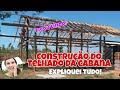 Construção do Telhado da cabana, Passo a Passo