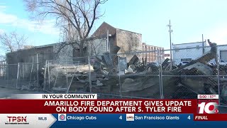 Amarillo Fire Marshal gives update on body found on S. Tyler