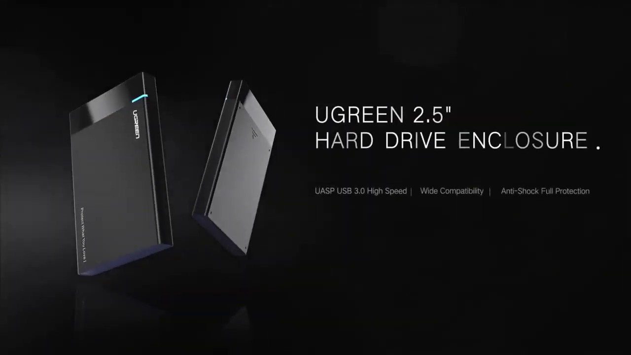 UGREEN รุ่น 50743 กล่องใส่ฮาร์ดดิสก์ไดร์ขนาด 2.5 นิ้ว SATA3 TYPE C 3.1 External Box Hard Drive 2.5\