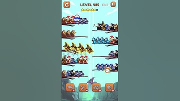 Bird Sort 2: Color Puzzle Level 485 #games #gaming #gameplay