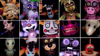 Five Nights at Freddy's Help Wanted 2 - ALL Jumpscares Animations (PS5 PSVR2 4K)