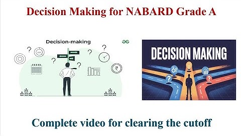 Powerful one shot video for NABARD Grade A Decision Making 🔥💥🎯 || Just watch this and कटऑफ पार 👍✅