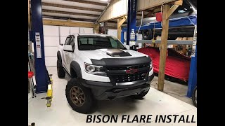 INSTALLING BISON FLARES ON MY ZR2 ! WITHOUT DRILLING ?