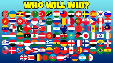 130 COUNTRIES Marble Race Tournament in Algodoo - Who will be the Champion?