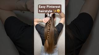 Trendy Pinterest hairstyle 10sec🎀✨#hairstyle #hairtutorial #hairhack #haircare #hair #easyhairstyle
