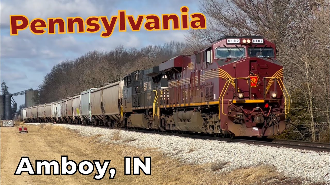 NS 8102 Pennsylvania Heritage Unit on the Amboy Grain Train! - YouTube