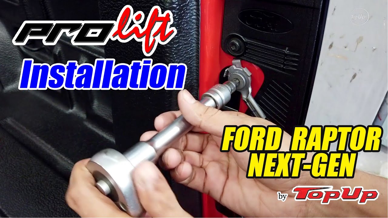 Next Gen Raptor Radiator Installation วิธีติดตั้งโช๊คผ่อนแรงฝาท้าย' PROLIFT ' INSTALLATION FORD RAPTOR NEXT ...
