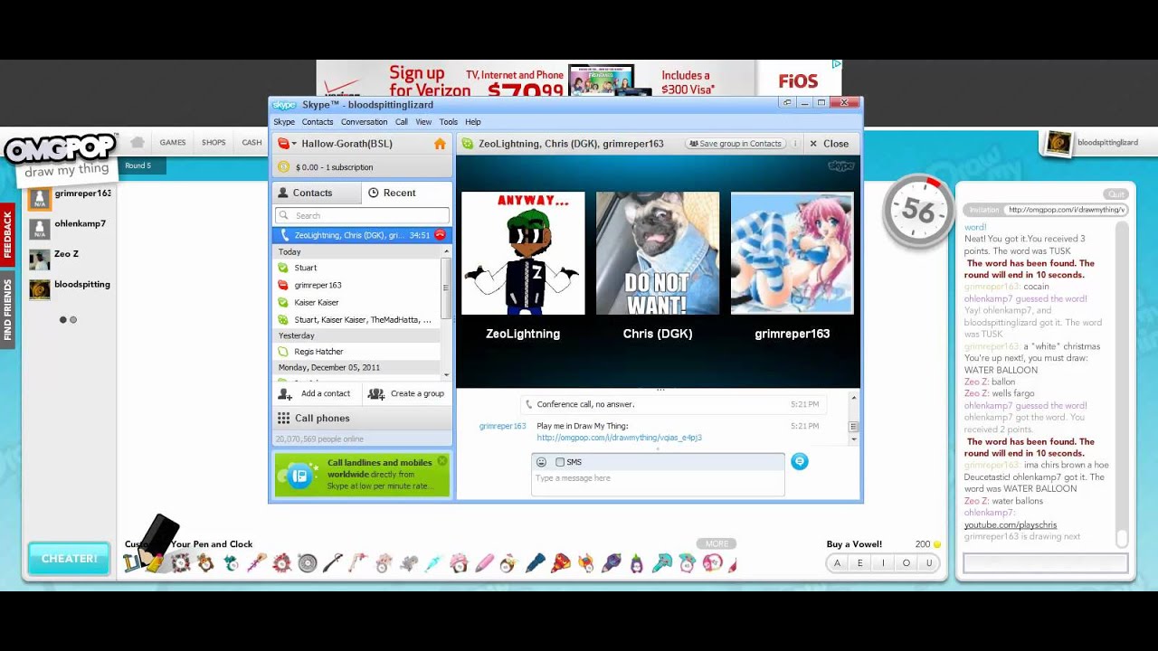 Lets Play Draw My Thing with Grim, Zeo, and DGK - Part 1
