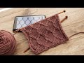 Узор «Сетка Рабица» спицами ╳  «Rabitz Grid» knitting pattern